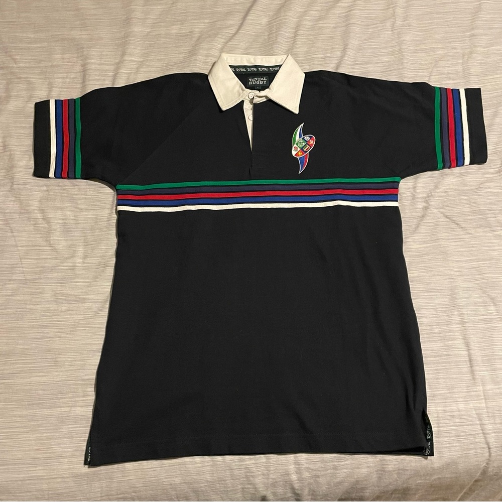 Six Nations Total Rugby Short Sleeve Shirt, Size Medium